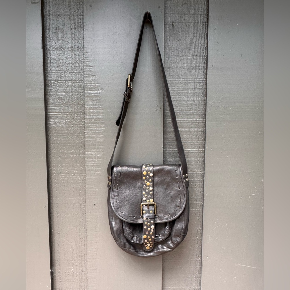 Patricia Nash Studded Leather Crossbody Bag